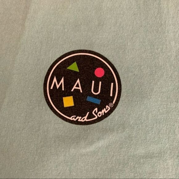 Maui and sons mens size medium short sleeve vintage graphic tee t-shirt in blue - Picture 6 of 8